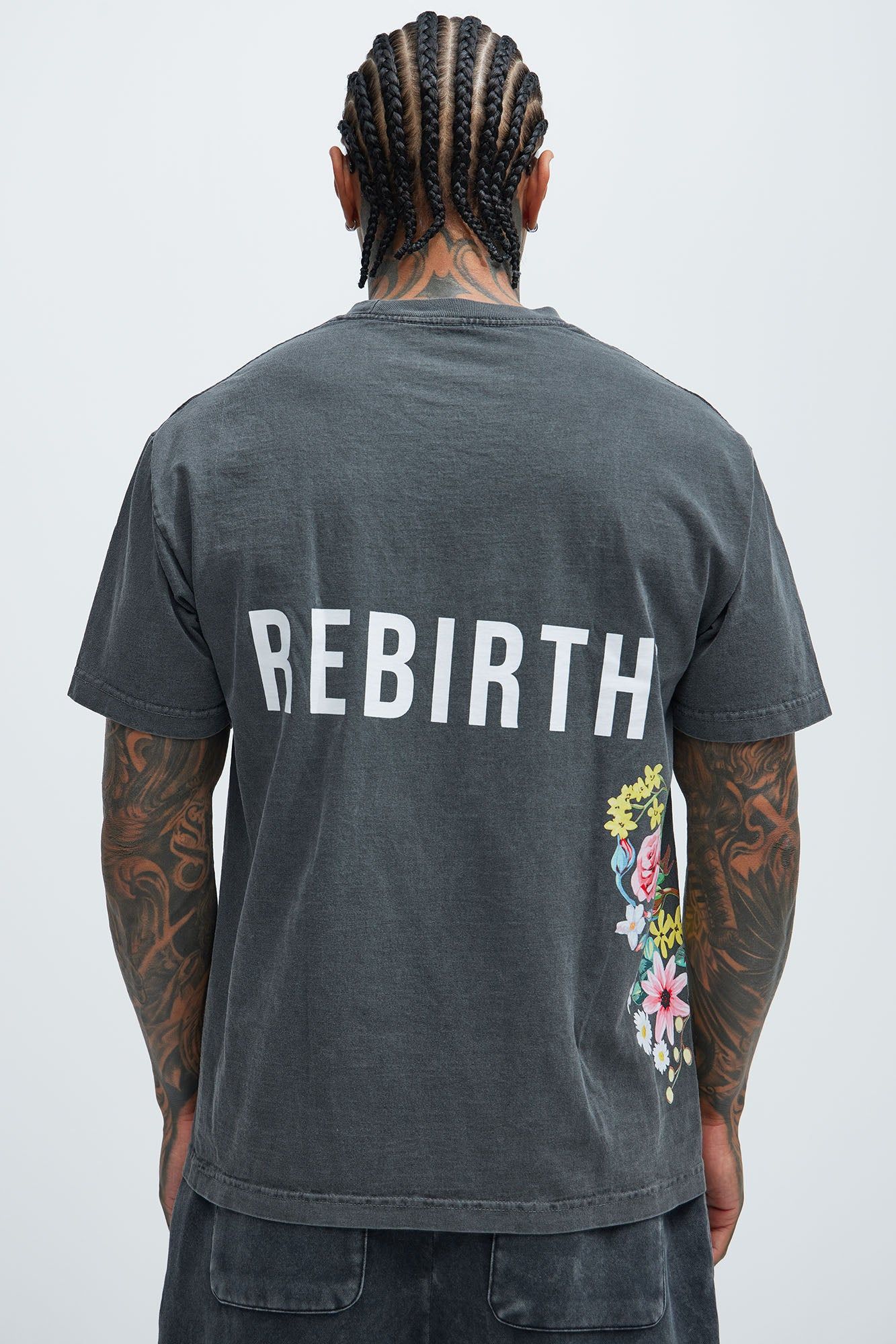 Wings Of Rebirth Short Sleeve Tee - Black sold by Fashion Nova product image thumbnail 4