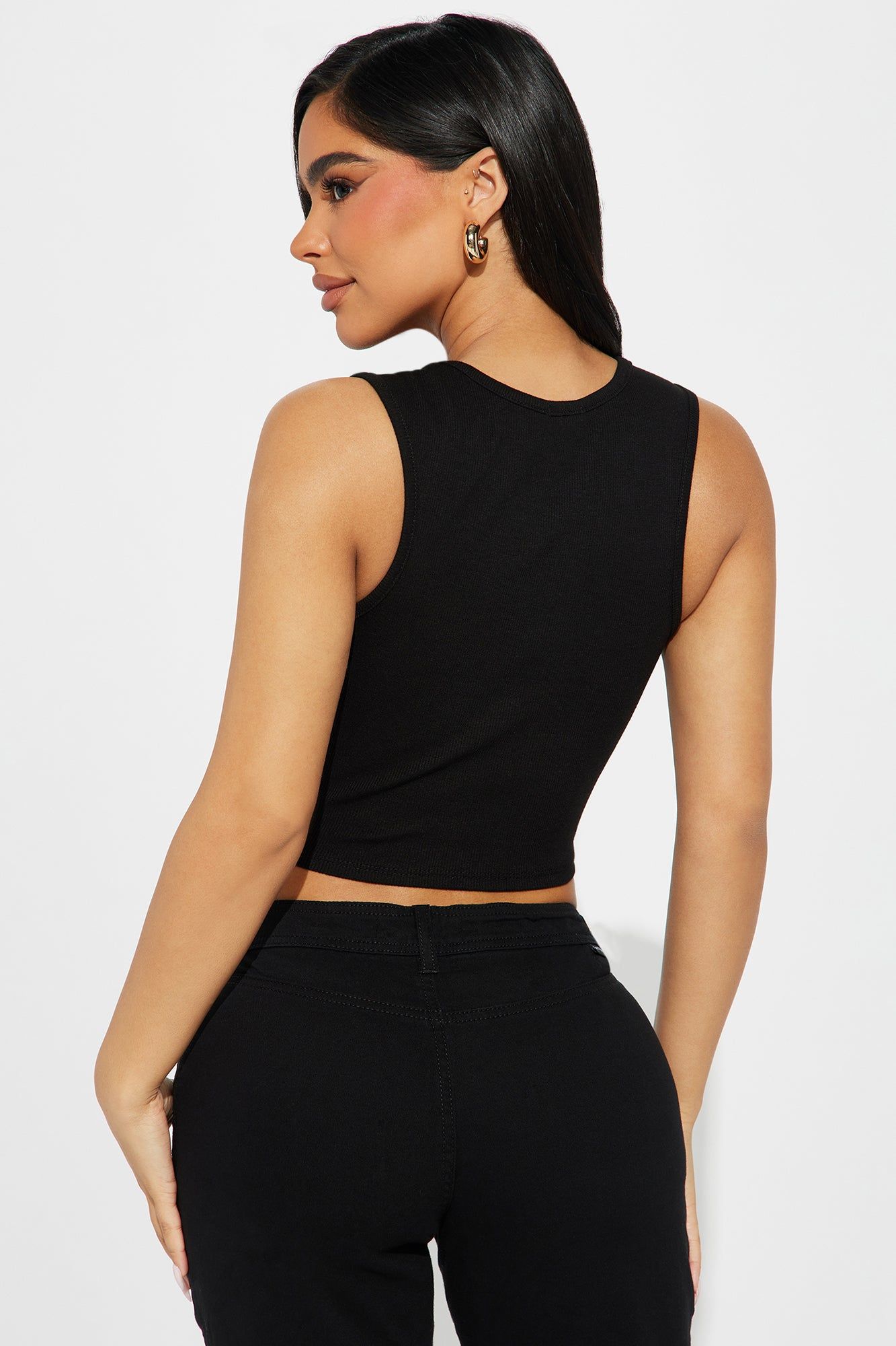 No Filter Needed Ribbed Top - Black sold by Fashion Nova product image thumbnail 3