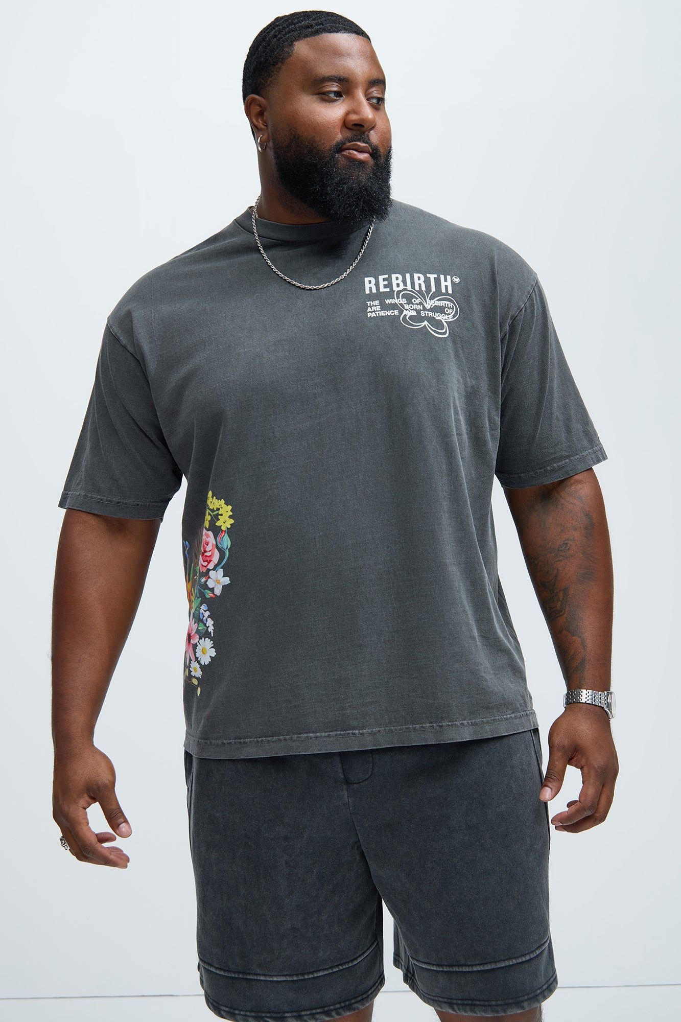 Wings Of Rebirth Short Sleeve Tee - Black sold by Fashion Nova product image thumbnail 5