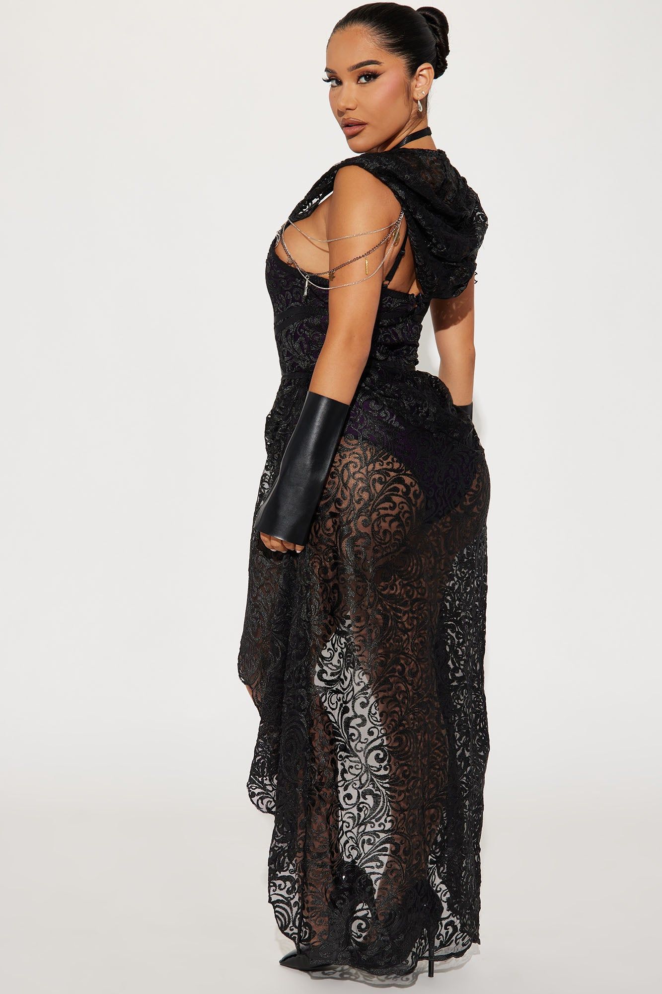 Dark Priestess 2 Piece Costume Set - Black/combo sold by Fashion Nova product image thumbnail 3