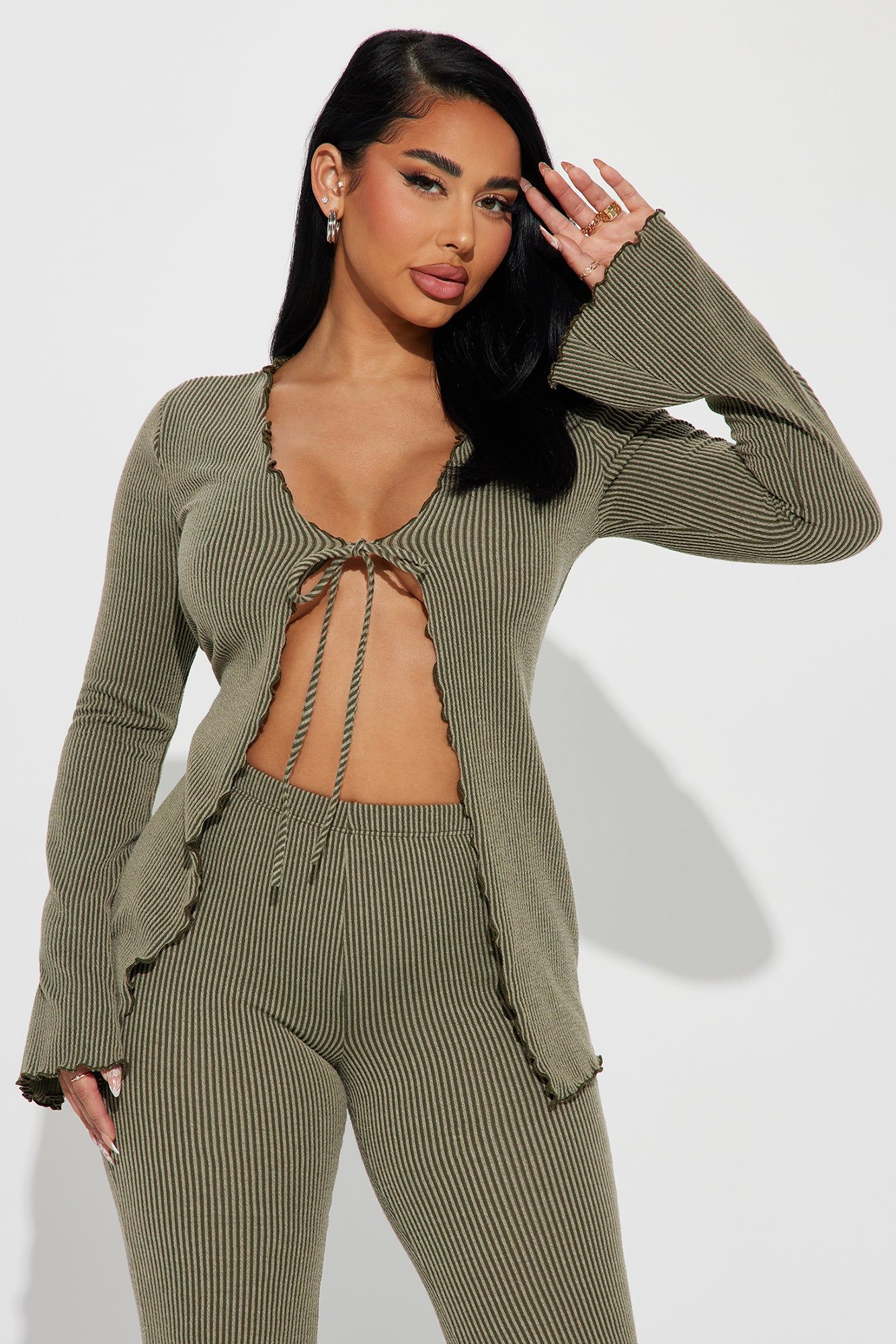 Missing Me Pant Set - Olive sold by Fashion Nova product image thumbnail 2