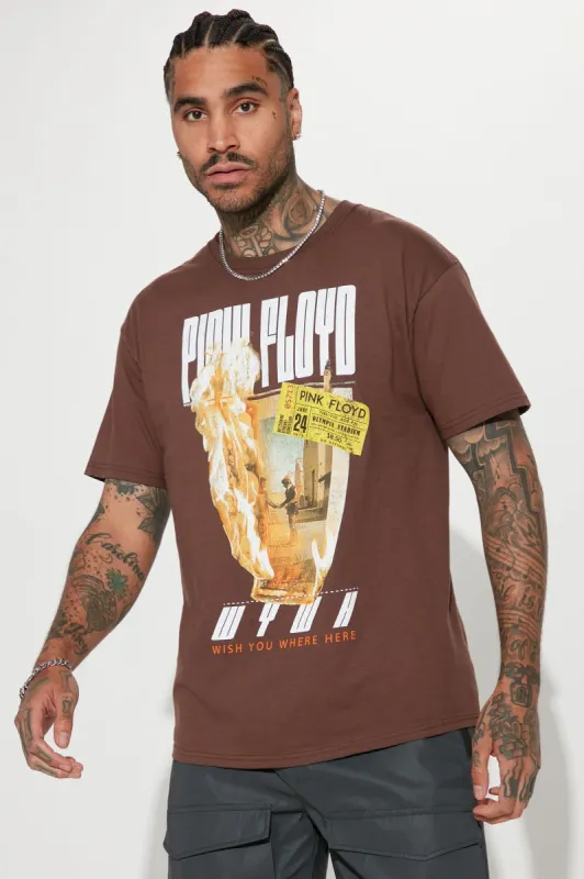 Pink Floyd Short Sleeve Tee - Brown sold by Fashion Nova