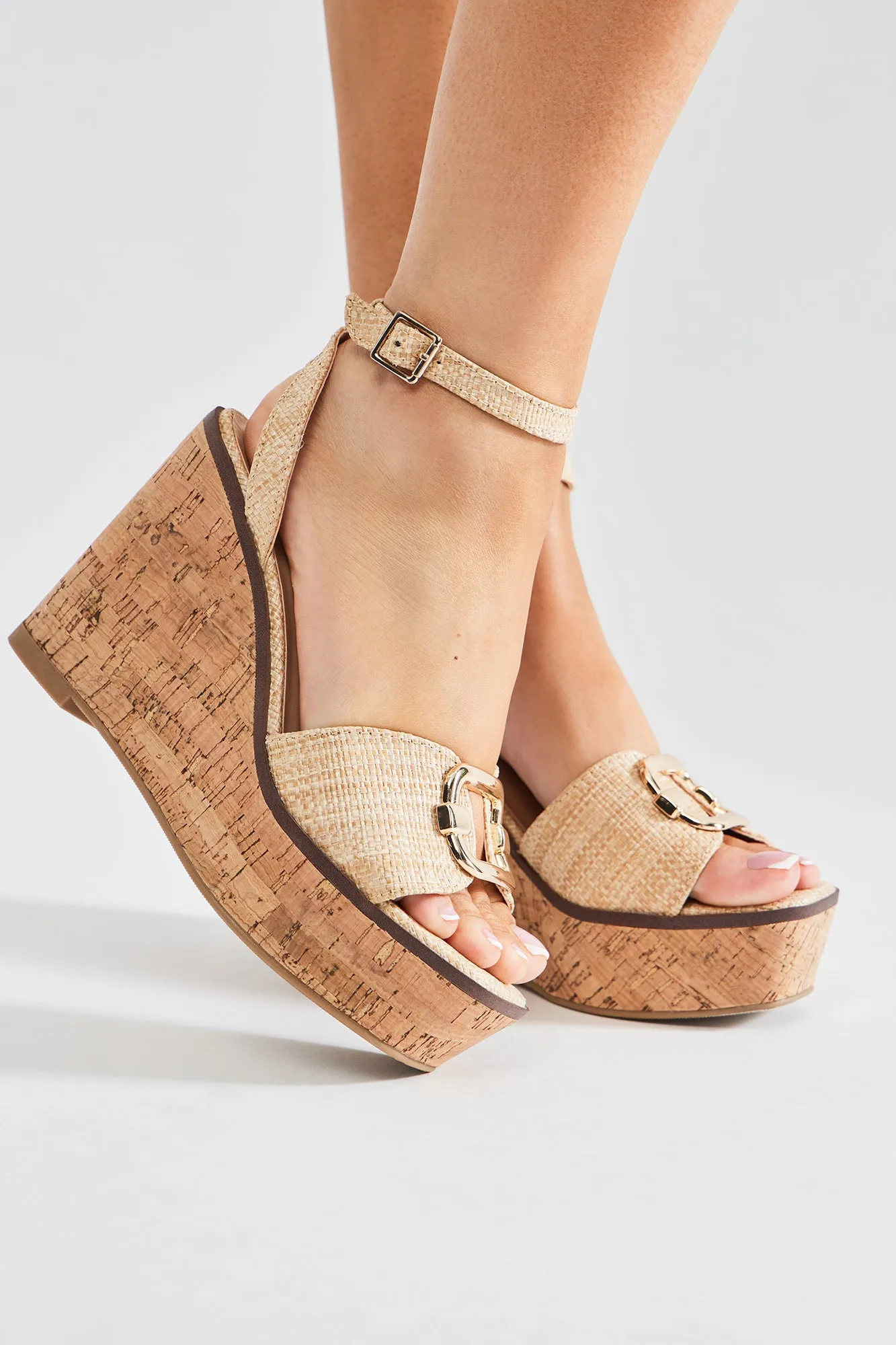 Ciarra Platform Wedges - Tan sold by Fashion Nova product image thumbnail 3
