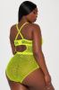 Romantic Affair Lace Teddy - Neon Yellow sold by Fashion Nova