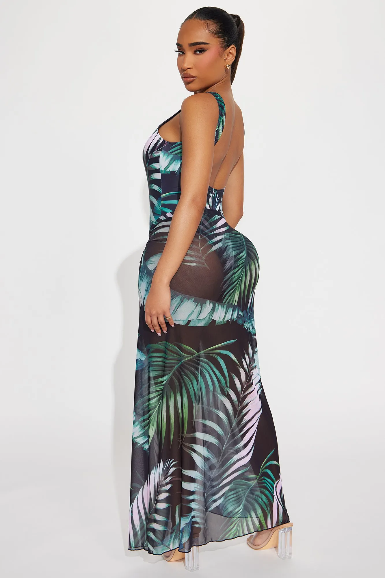 Emmalyn 1 Piece Swimsuit Set - Green/combo sold by Fashion Nova product image thumbnail 5