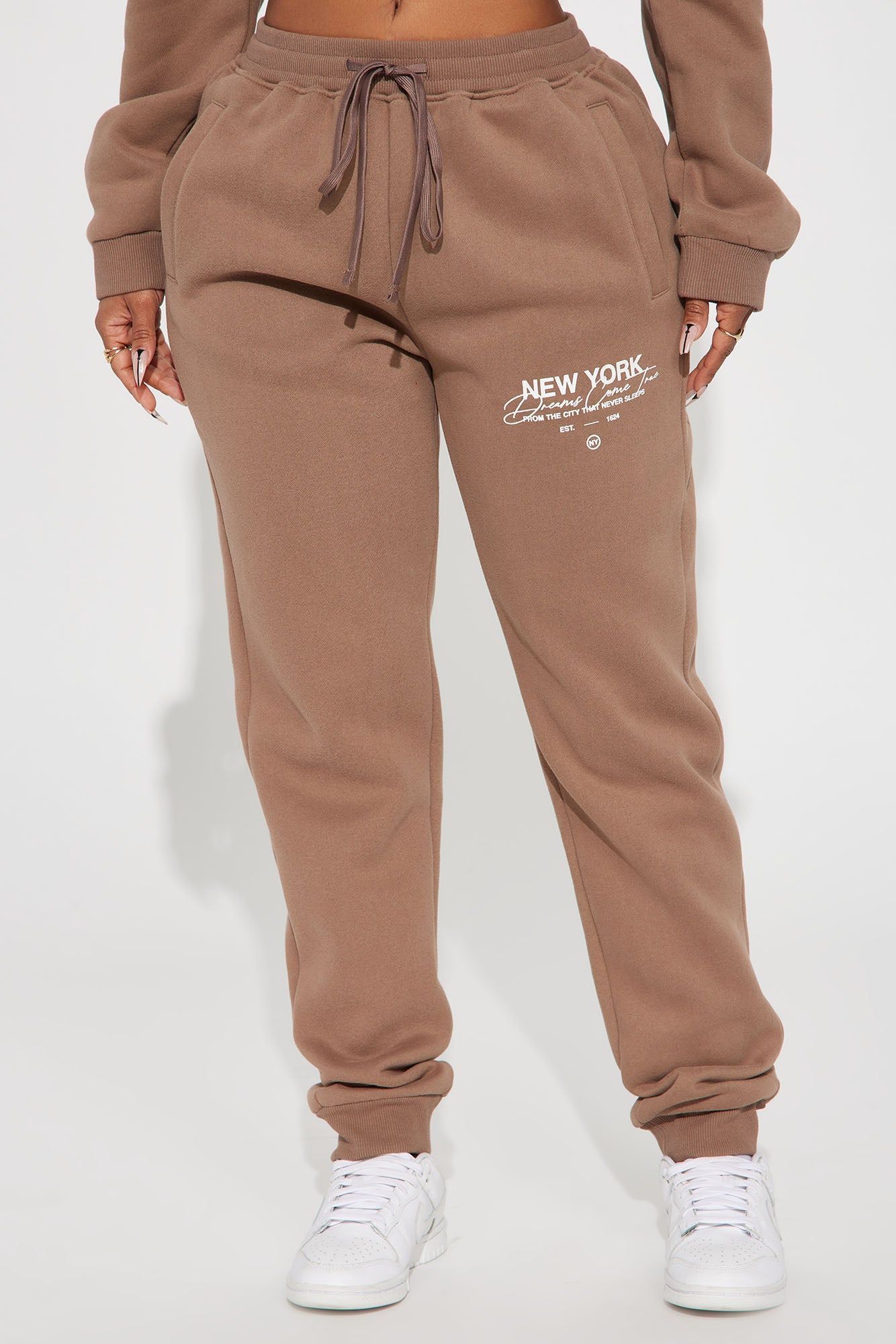 Dreams Come True In New York Jogger - Brown sold by Fashion Nova product image thumbnail 2