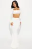 Brittany Snatched Skirt Set - Off White sold by Fashion Nova