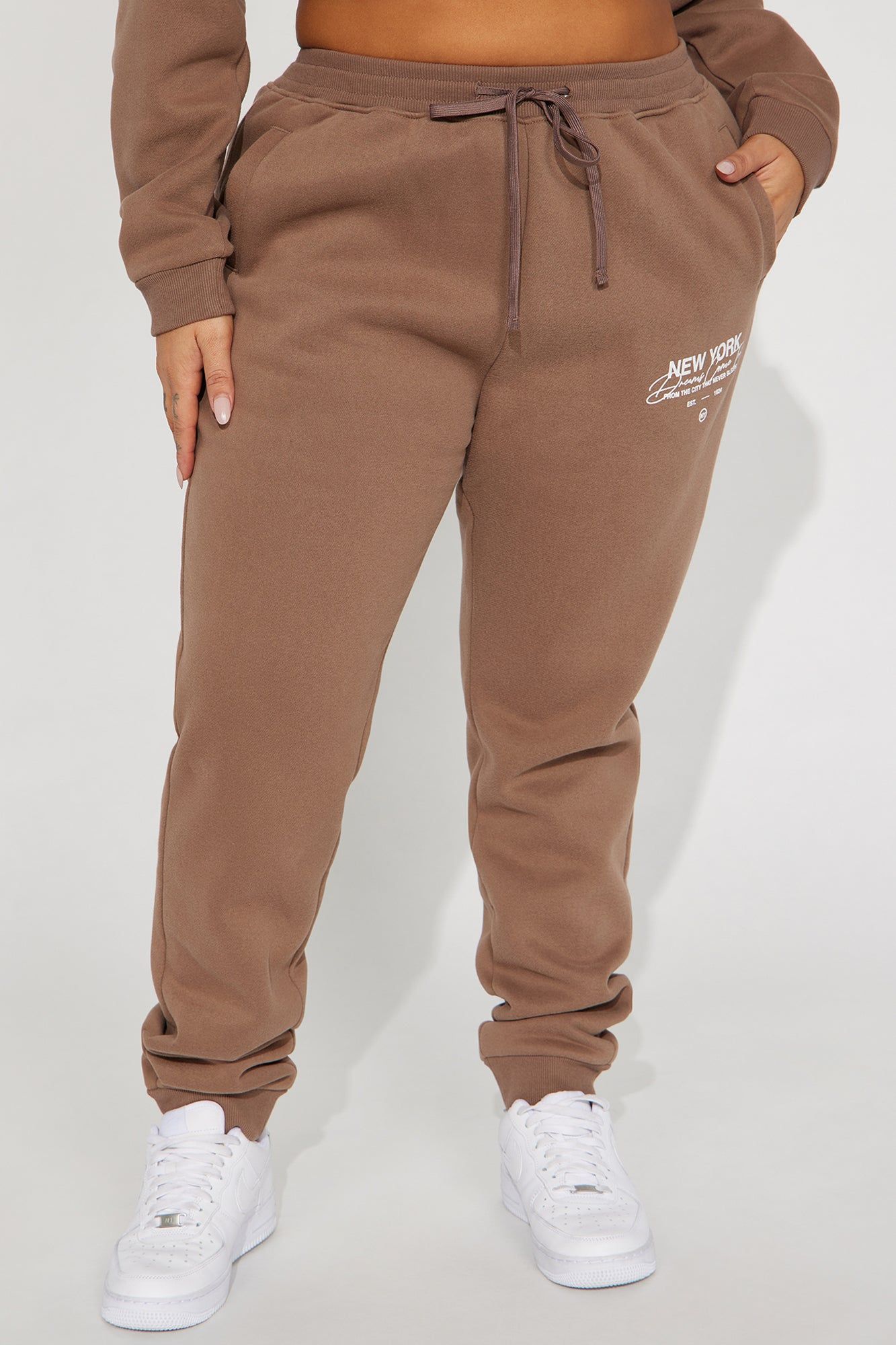 Dreams Come True In New York Jogger - Brown sold by Fashion Nova product image thumbnail 5