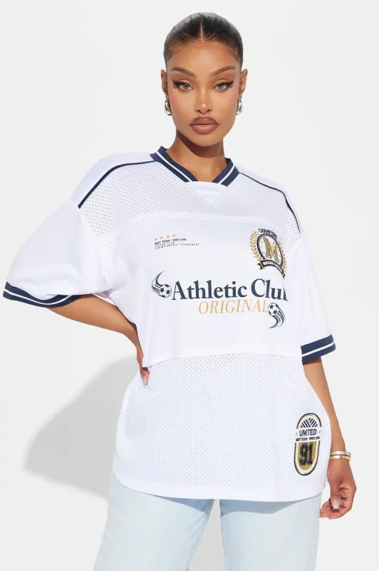 Game On Jersey Tee - White sold by Fashion Nova