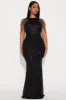 Diana Embellished Sequin Gown - Black sold by Fashion Nova