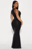 Diana Embellished Sequin Gown - Black sold by Fashion Nova