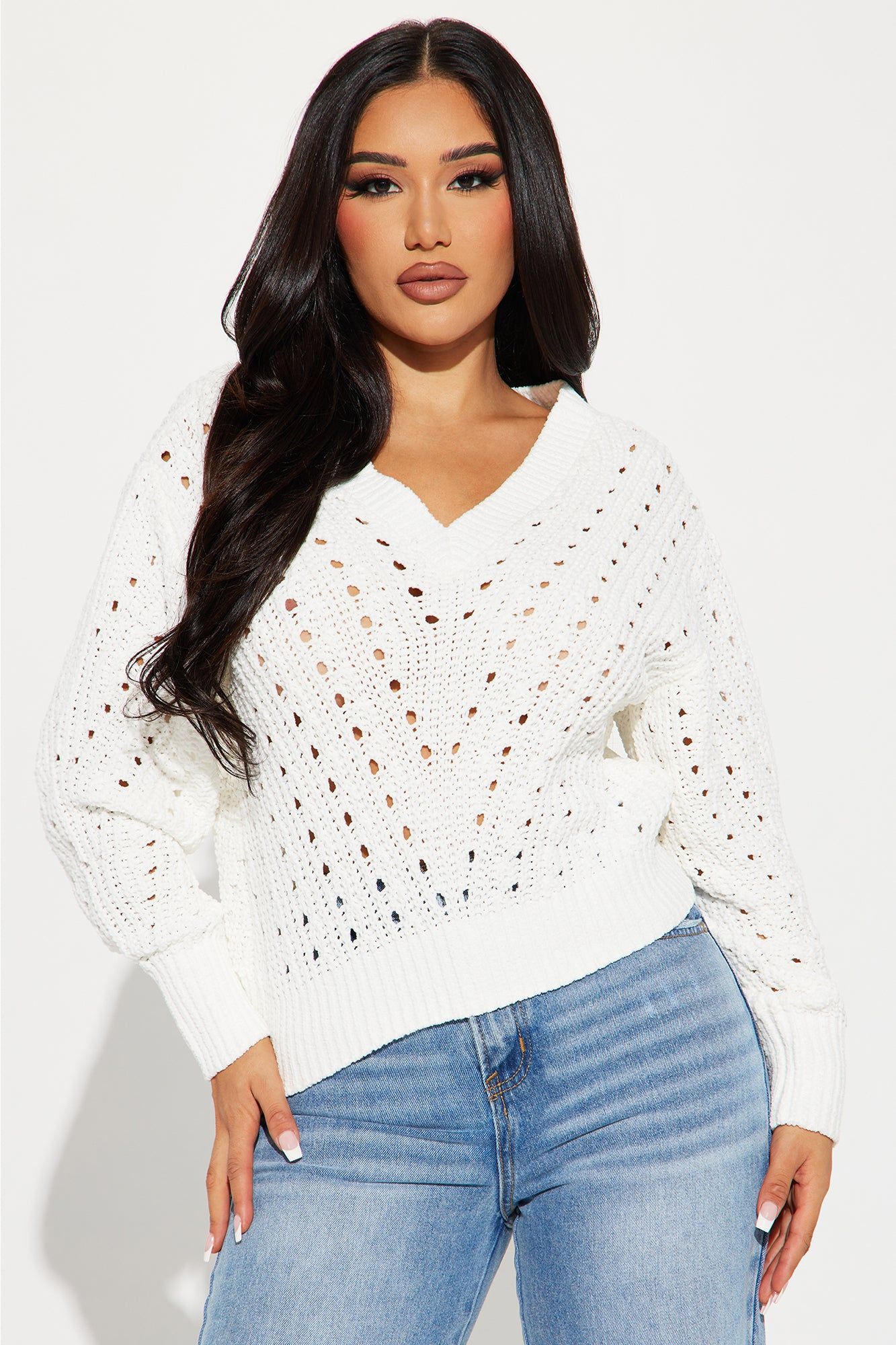 Niomie Sweater - Ivory sold by Fashion Nova