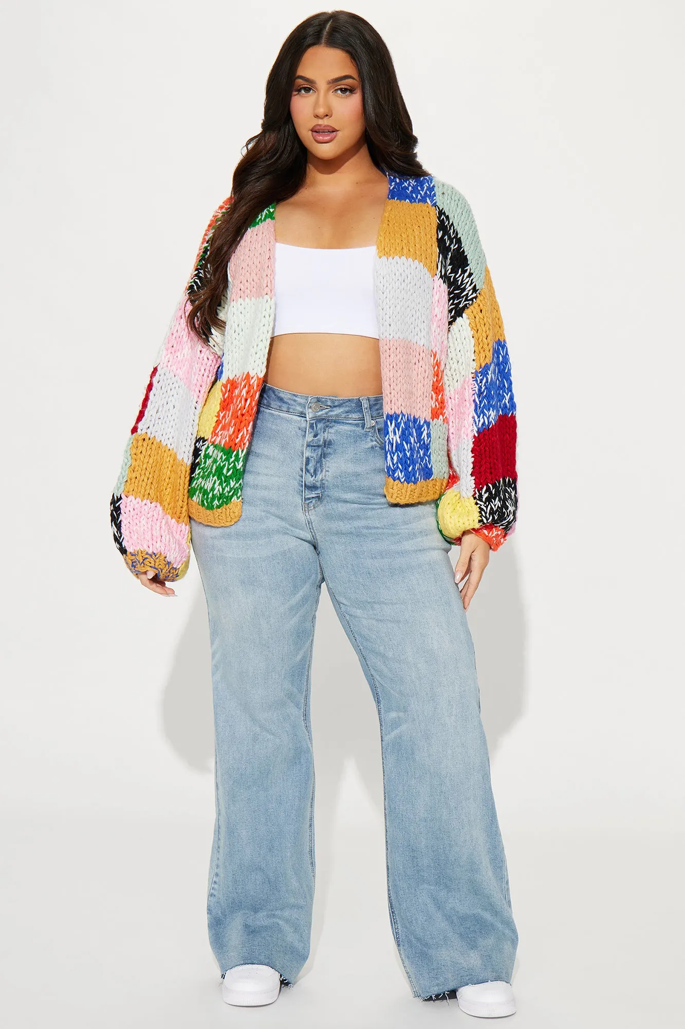 All The Vibes Chunky Knit Cardigan - Multi Color sold by Fashion Nova product image thumbnail 5