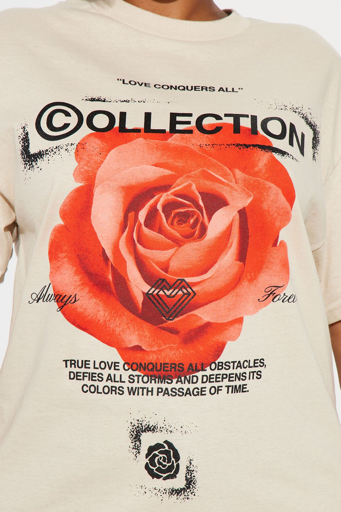 A Collection Of Roses Graphic Tee - Sand sold by Fashion Nova product image thumbnail 3