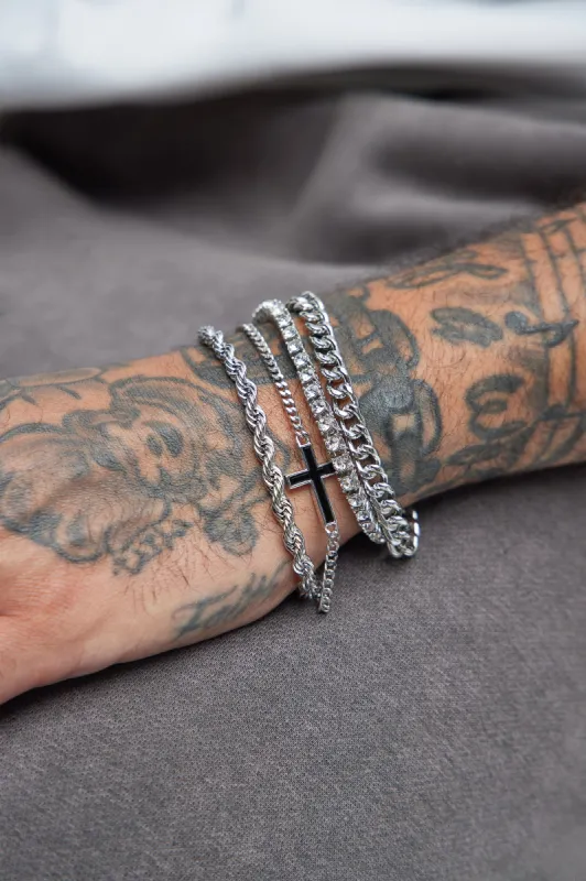 Came Home Late Bracelet Set - Silver sold by Fashion Nova