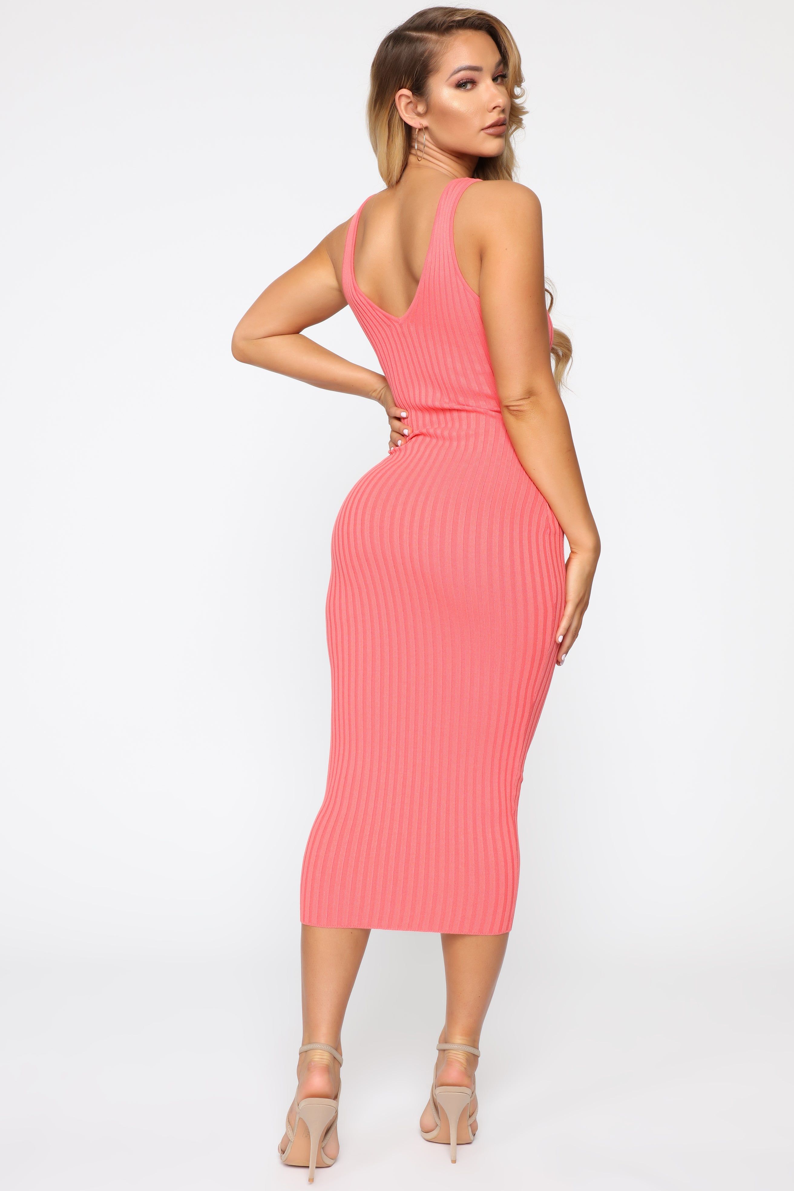 Kali Midi Dress - Coral sold by Fashion Nova product image thumbnail 4