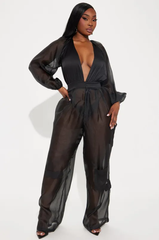 All About Me Jumpsuit - Black sold by Fashion Nova