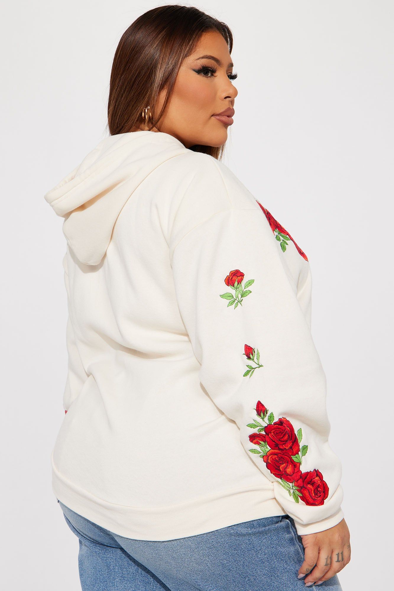 Betty Boop Zip Front Hoodie - Cream sold by Fashion Nova product image thumbnail 7