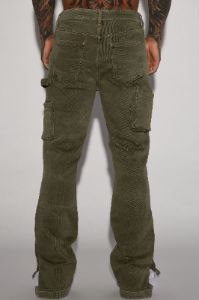 Indestructible Flared Carpenter Pants - Olive sold by Fashion Nova