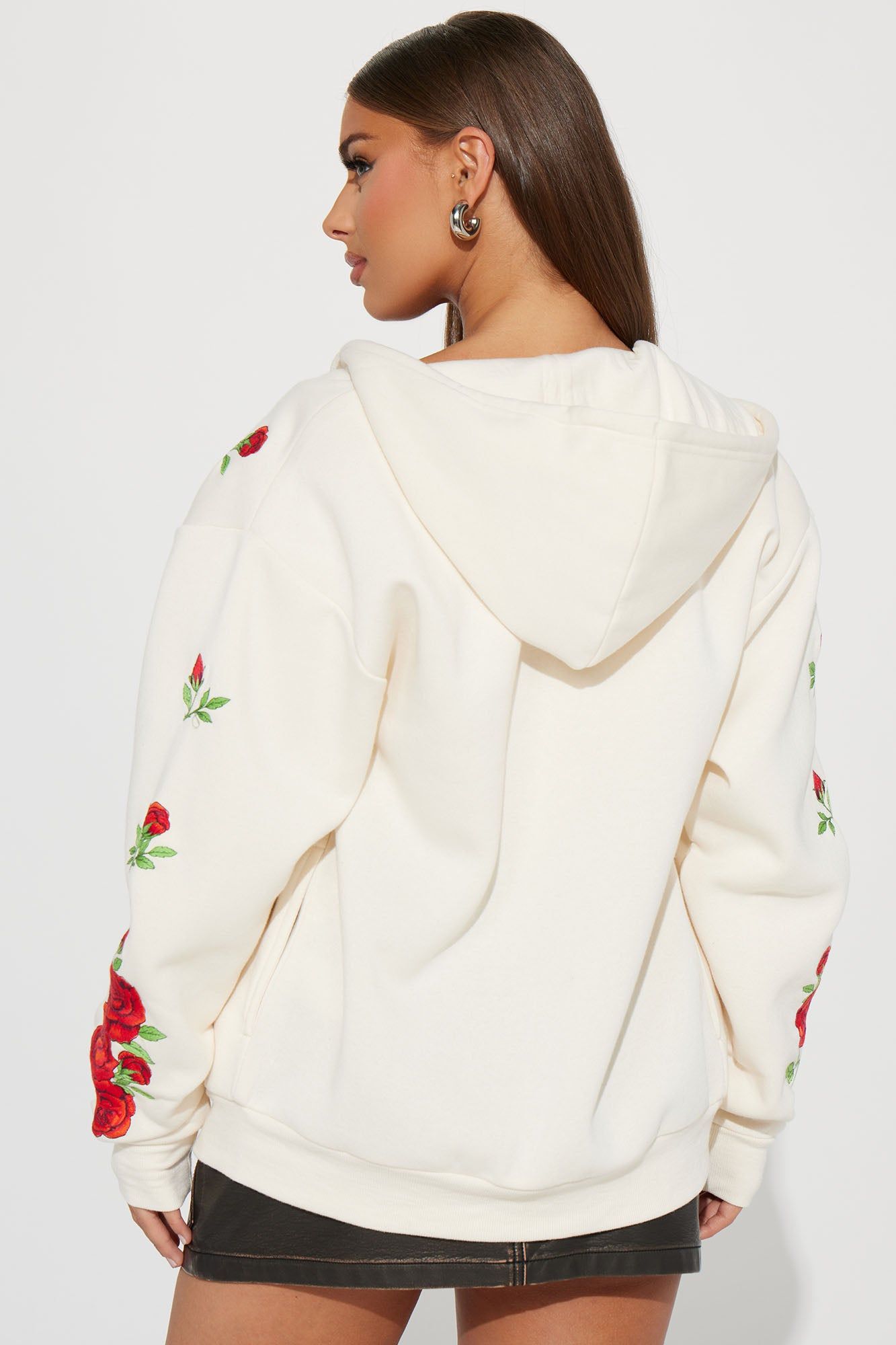 Betty Boop Zip Front Hoodie - Cream sold by Fashion Nova product image thumbnail 5