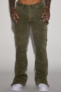 Indestructible Flared Carpenter Pants - Olive sold by Fashion Nova