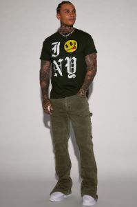 Indestructible Flared Carpenter Pants - Olive sold by Fashion Nova
