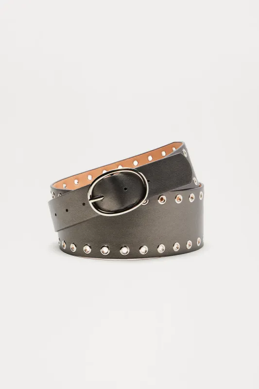 Total Baddie Belt - Gunmetal sold by Fashion Nova