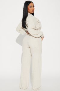 Breaking Free Linen Pant Set - Taupe sold by Fashion Nova