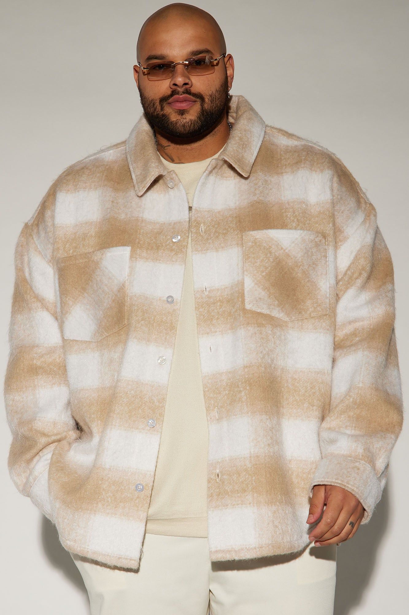 Keystone Mohair Shacket - Cream sold by Fashion Nova product image thumbnail 4