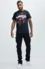 Find Out Cargo Flare Jeans - Black sold by Fashion Nova