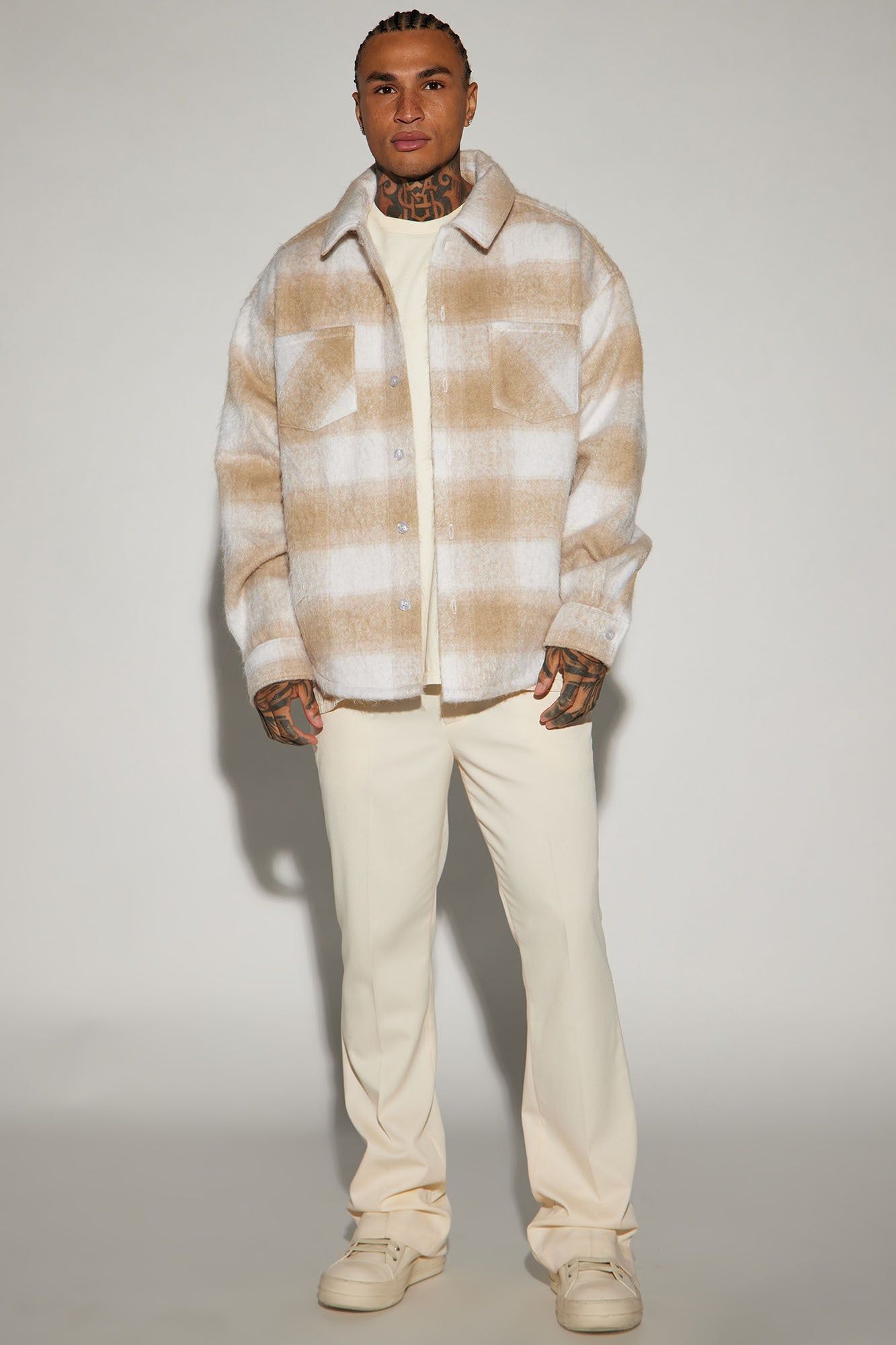 Keystone Mohair Shacket - Cream sold by Fashion Nova product image thumbnail 2