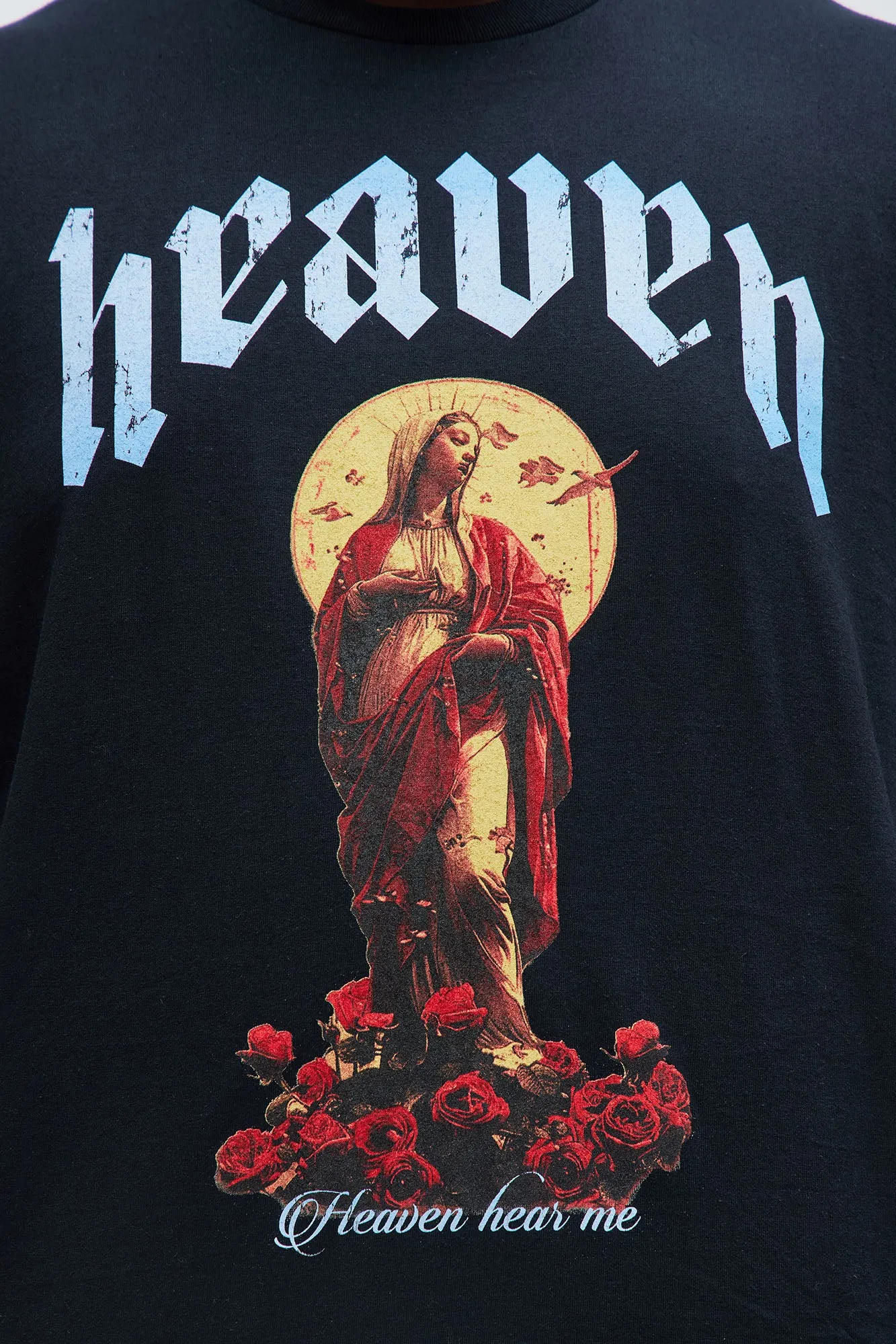 Heaven Hear Me Short Sleeve Tee - Black sold by Fashion Nova product image thumbnail 5