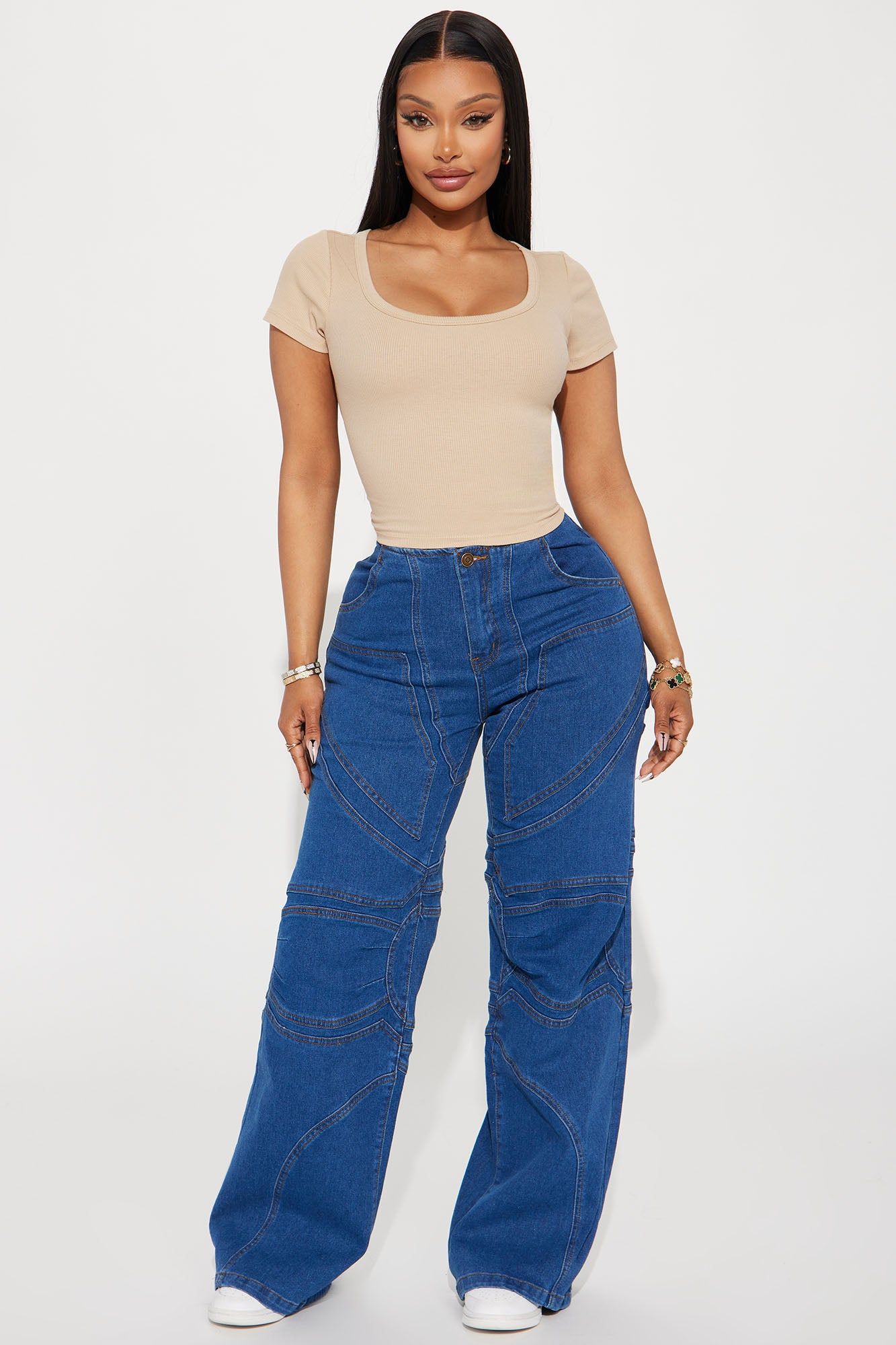 Amelia Scoop Neck Top - Sand sold by Fashion Nova product image thumbnail 2