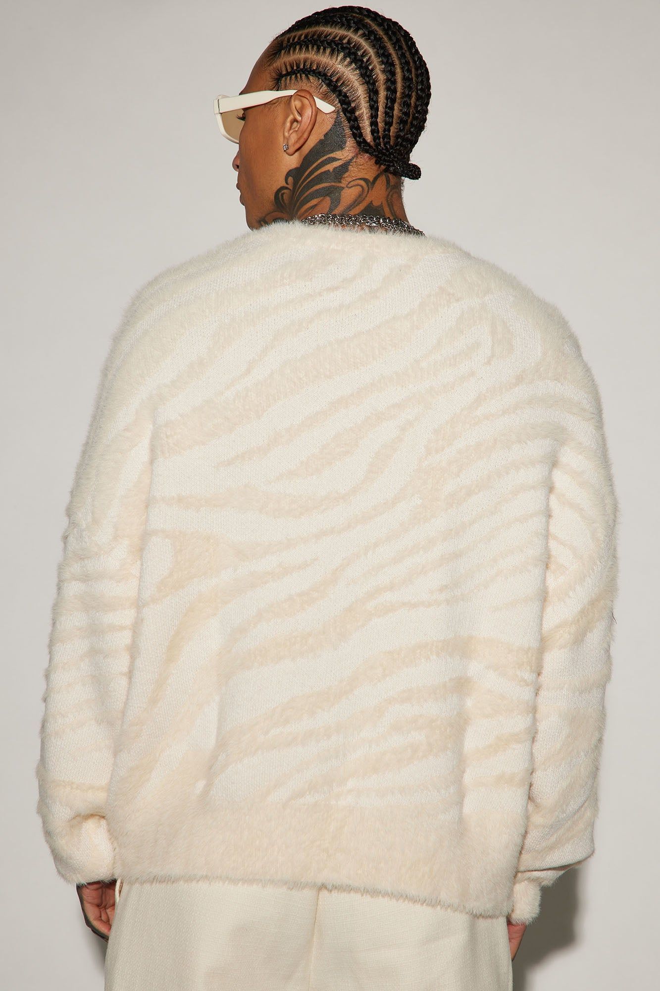 Textured Crewneck Sweater - Cream sold by Fashion Nova product image thumbnail 4