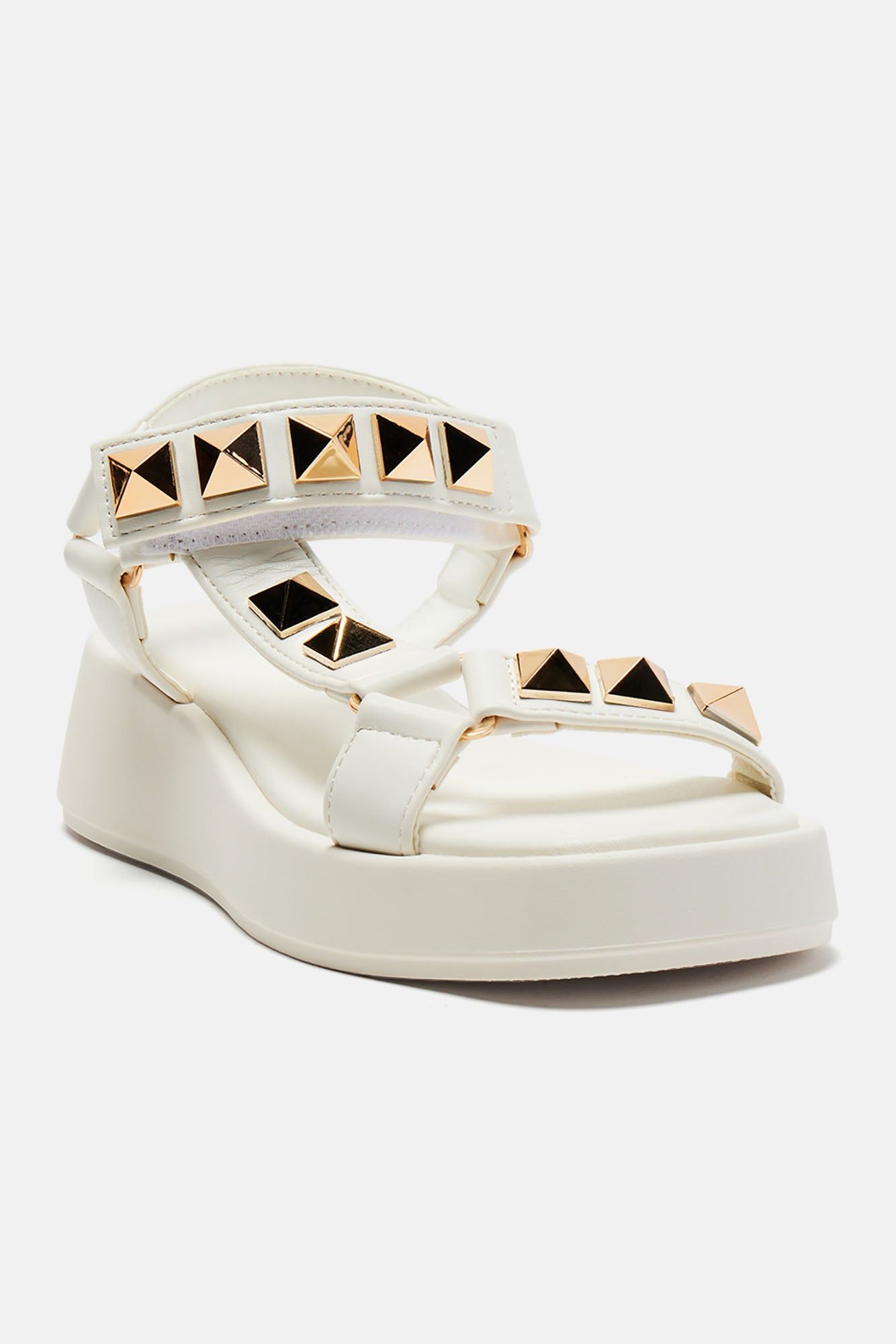 Mind At Ease Flatform Sandals - White sold by Fashion Nova product image thumbnail 2