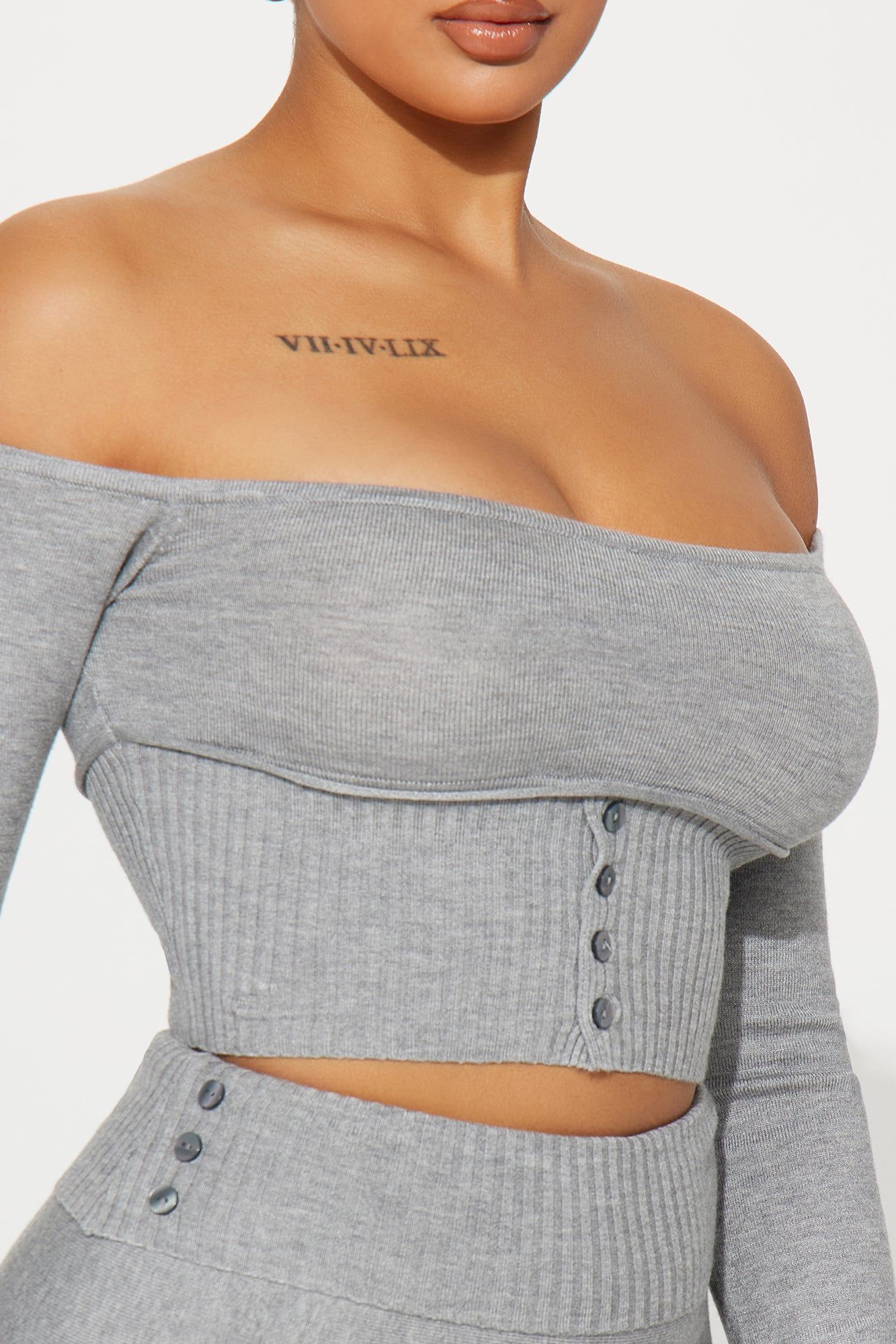 Sweet Talk Skirt Set - Grey sold by Fashion Nova product image thumbnail 3