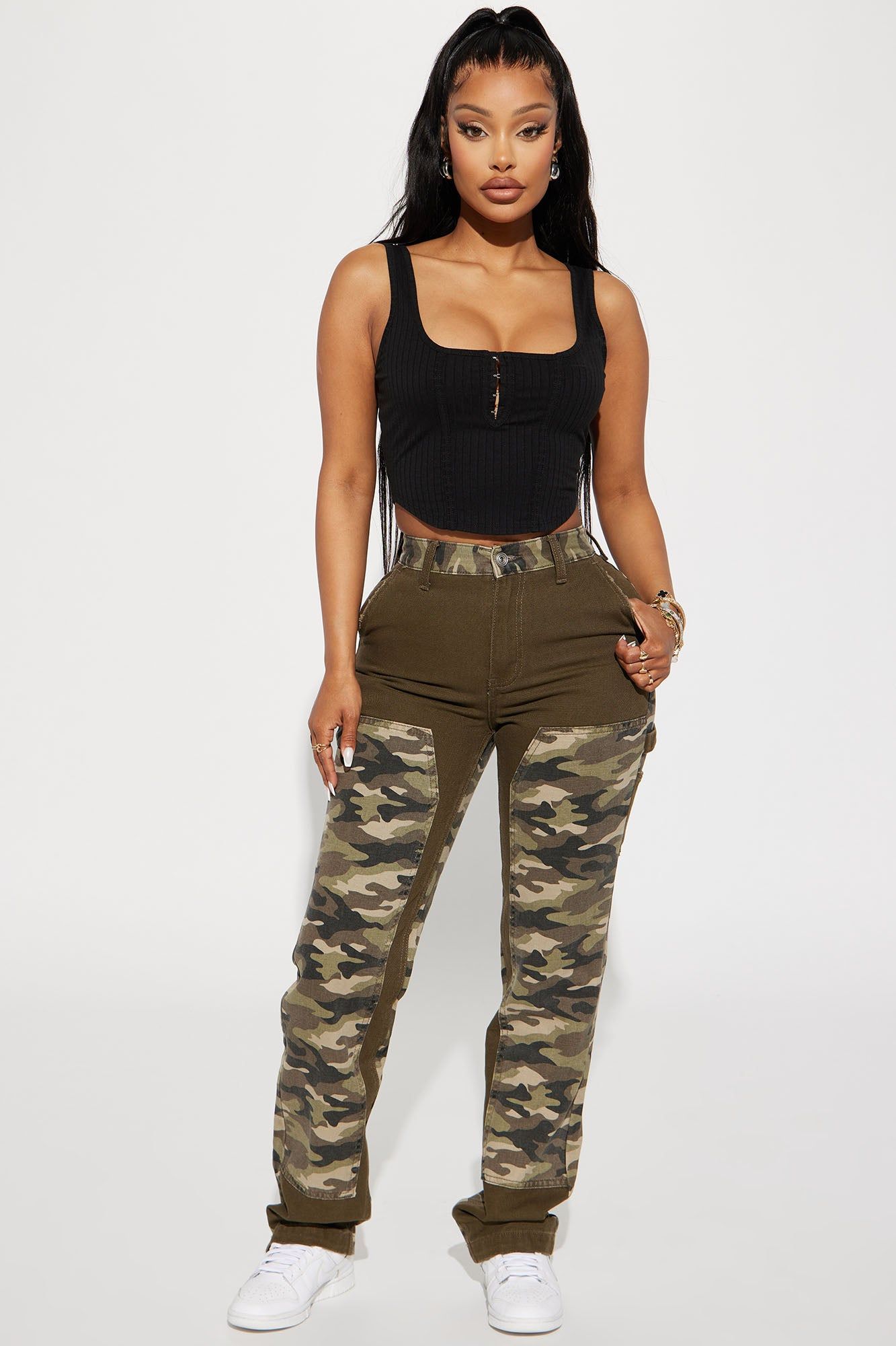 Harley Ribbed Tank Top - Black sold by Fashion Nova product image thumbnail 2