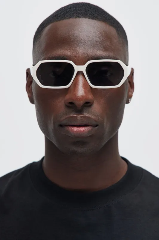 Vintage Sunset Sunglasses - Off White sold by Fashion Nova