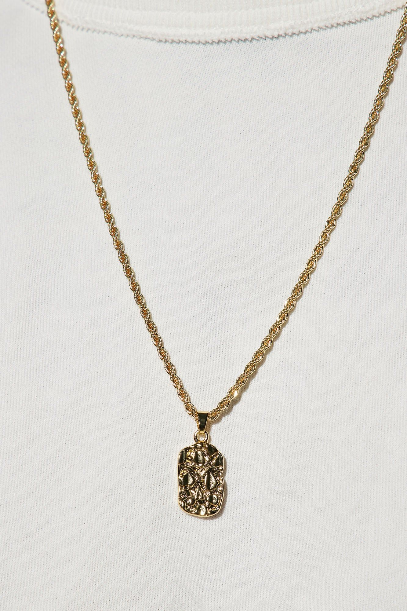 Nugget Tag Chain Necklace - Gold sold by Fashion Nova product image thumbnail 2