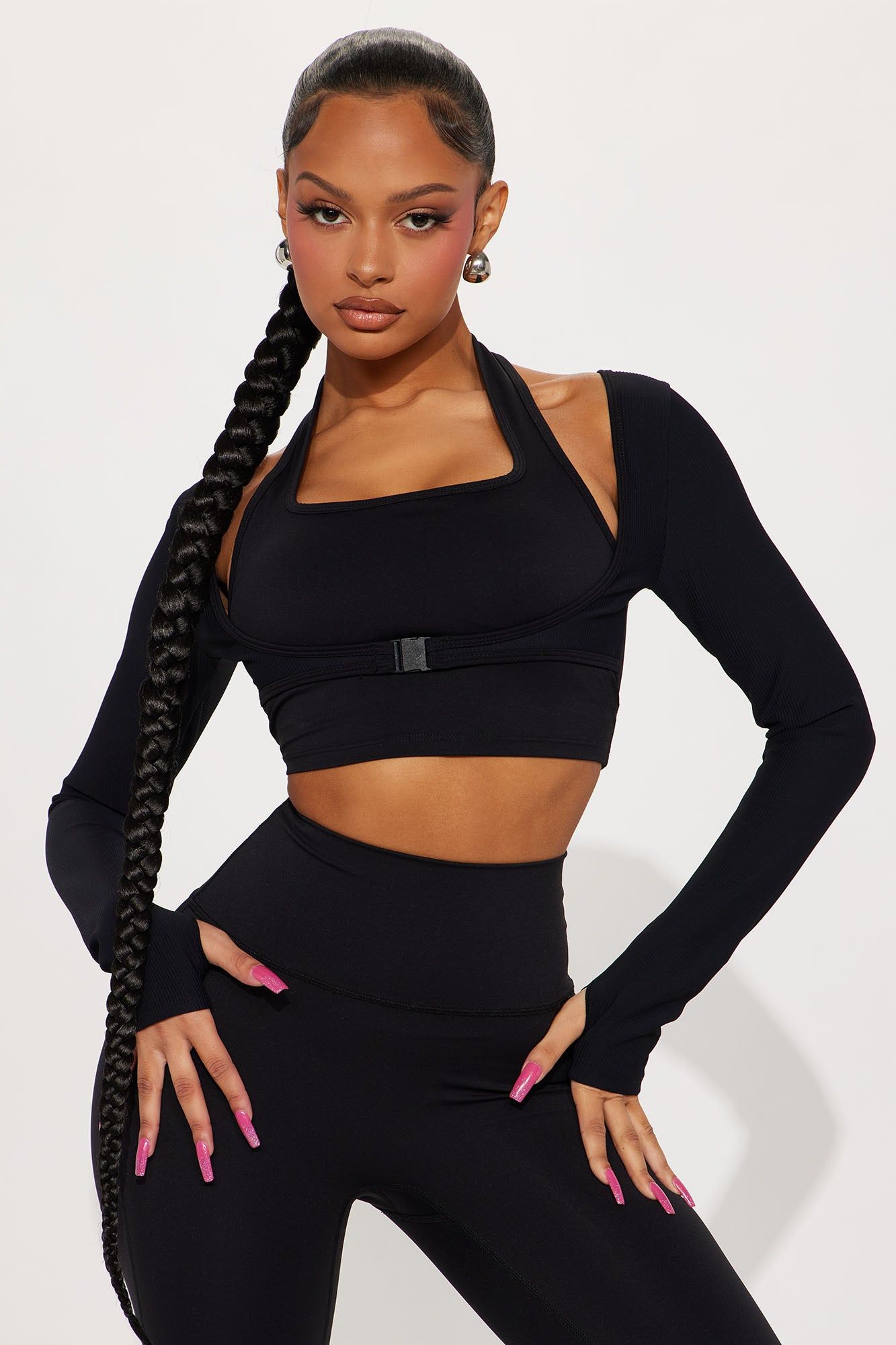 Working On It Active Set - Black sold by Fashion Nova product image thumbnail 2