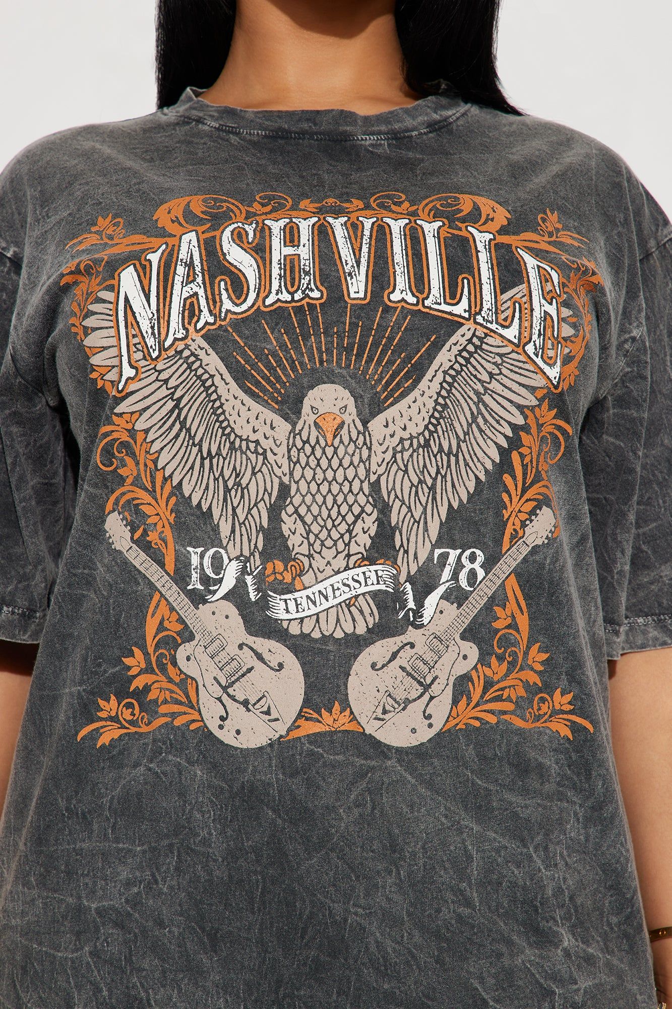 Nashville Country Washed Tee - Charcoal sold by Fashion Nova product image thumbnail 3