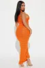 Key West Sheer Maxi Skirt Set - Orange sold by Fashion Nova