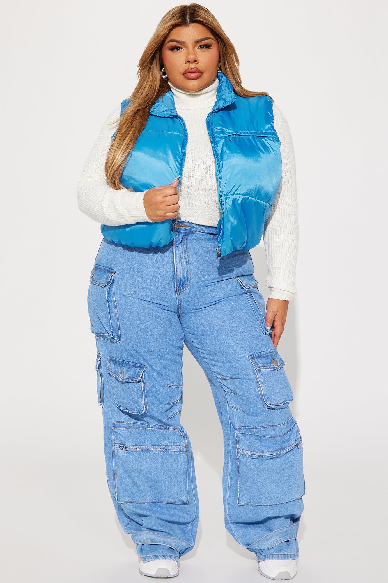 Icy Girl Puffer Vest - Blue sold by Fashion Nova product image thumbnail 5
