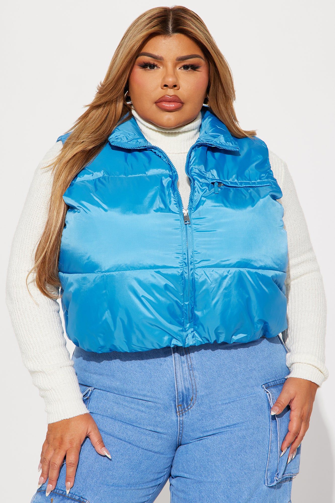 Icy Girl Puffer Vest - Blue sold by Fashion Nova product image thumbnail 6