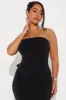Courageous Woman Strapless Midi Dress - Black sold by Fashion Nova