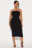 Courageous Woman Strapless Midi Dress - Black sold by Fashion Nova