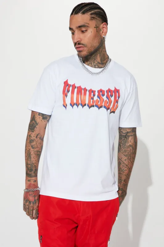Finesse Motorcycle Short Sleeve Tee - White sold by Fashion Nova