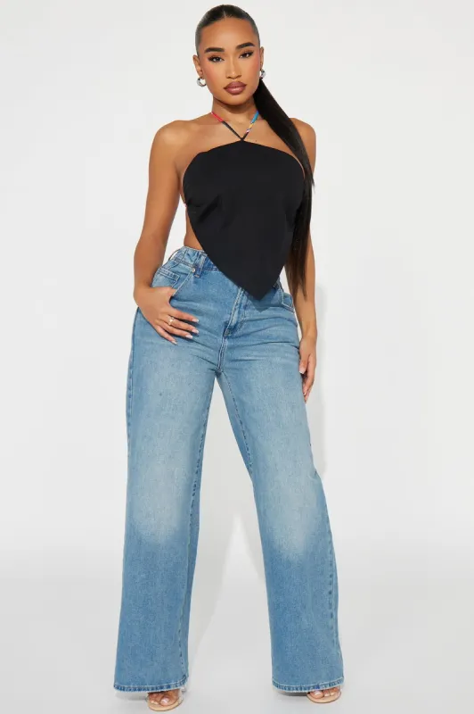 Style of The Season Halter Top - Black/combo sold by Fashion Nova