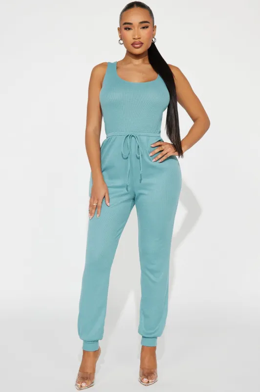 Abegayle Jumpsuit - Sage sold by Fashion Nova