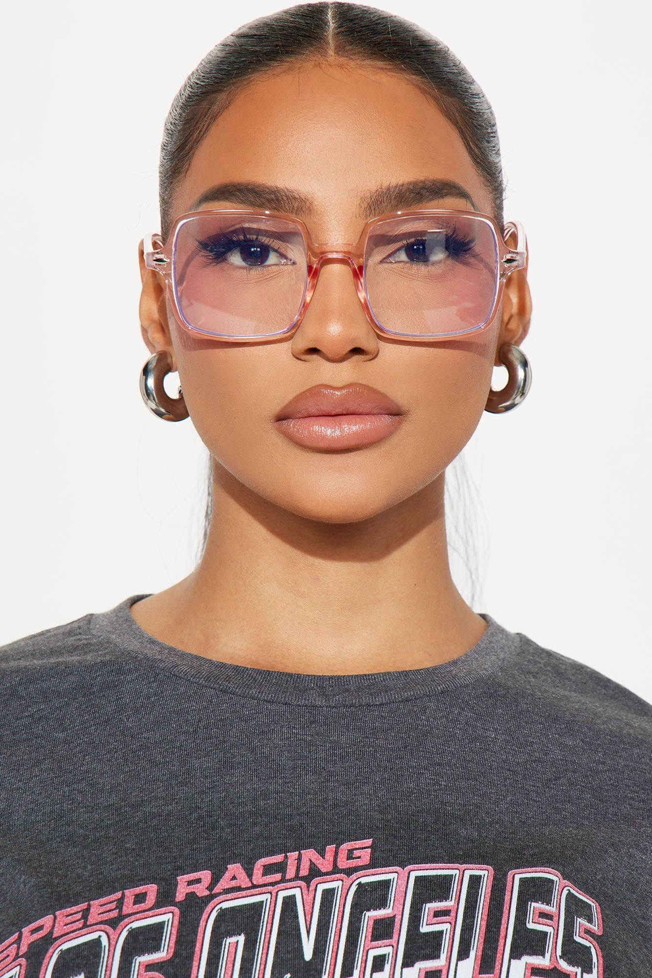 Keeping Things Fun Blue Light Glasses - Pink sold by Fashion Nova